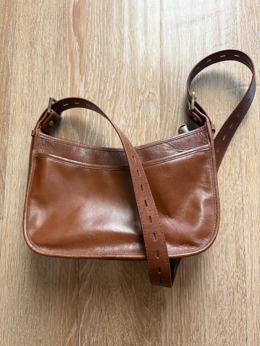 NWT HOBO International Brown Leather Shoulder/Baguette Bag